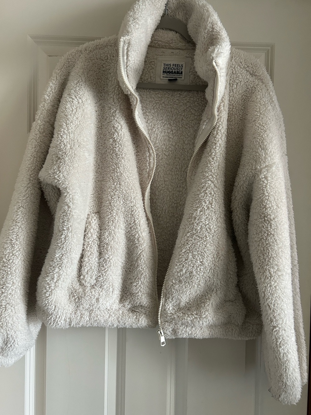 American Eagle this feels seriously huggable Sherpa